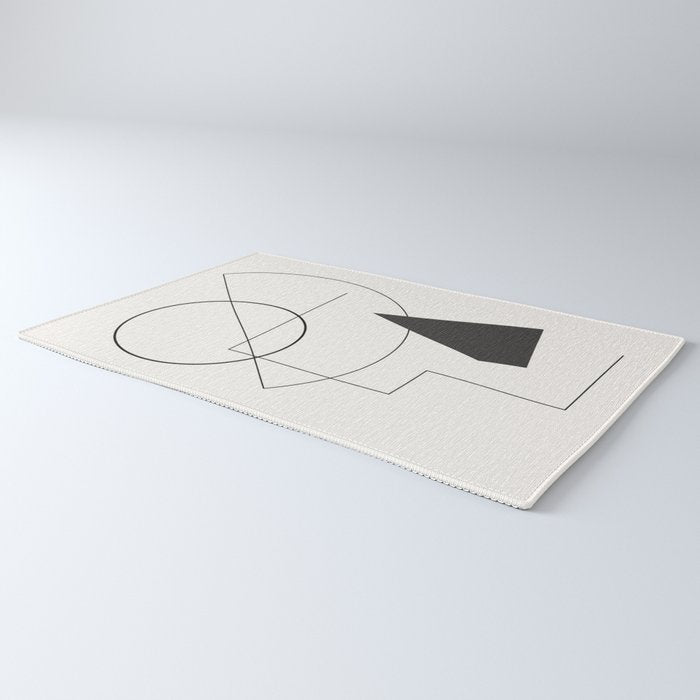 Abstract Minimal Geometric 1 Rug Gallery Image 3