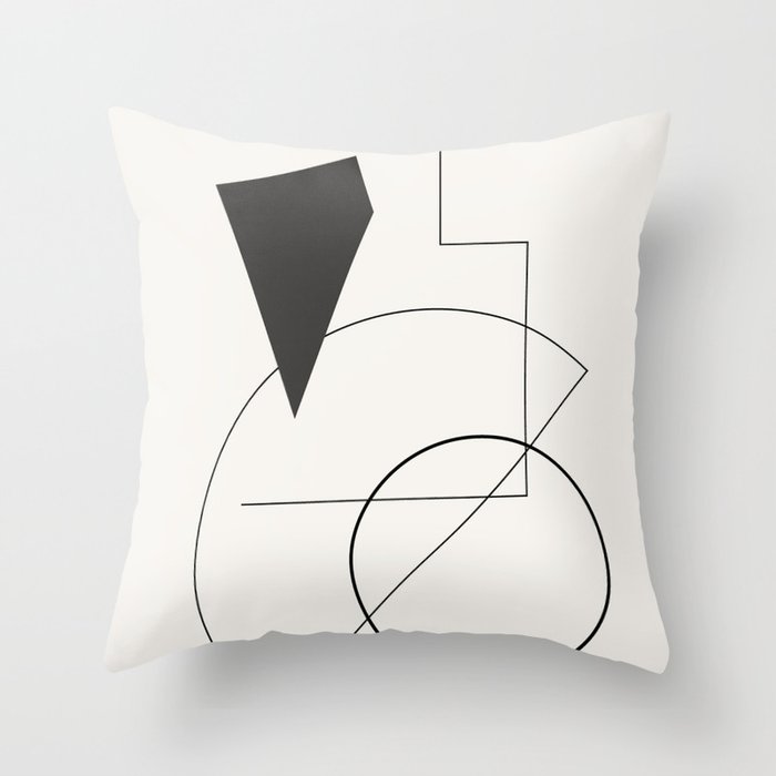 Abstract Minimal Geometric 1 Throw Pillow Gallery Image 6