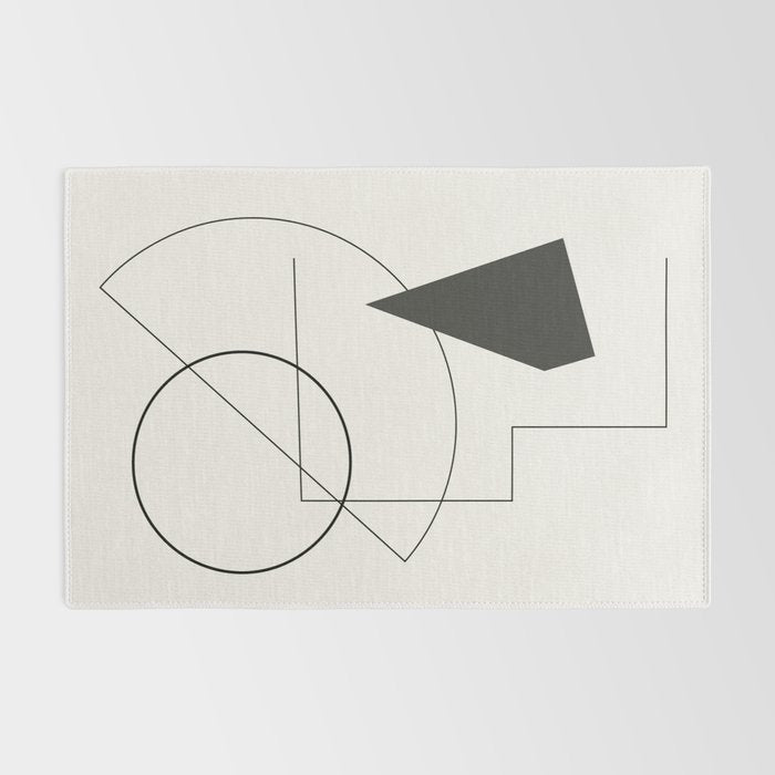 Abstract Minimal Geometric 1 Rug Gallery Image 2