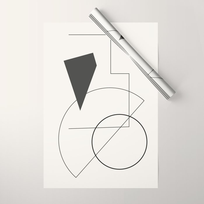 Abstract Minimal Geometric 1 Wrapping Paper Gallery Image 1
