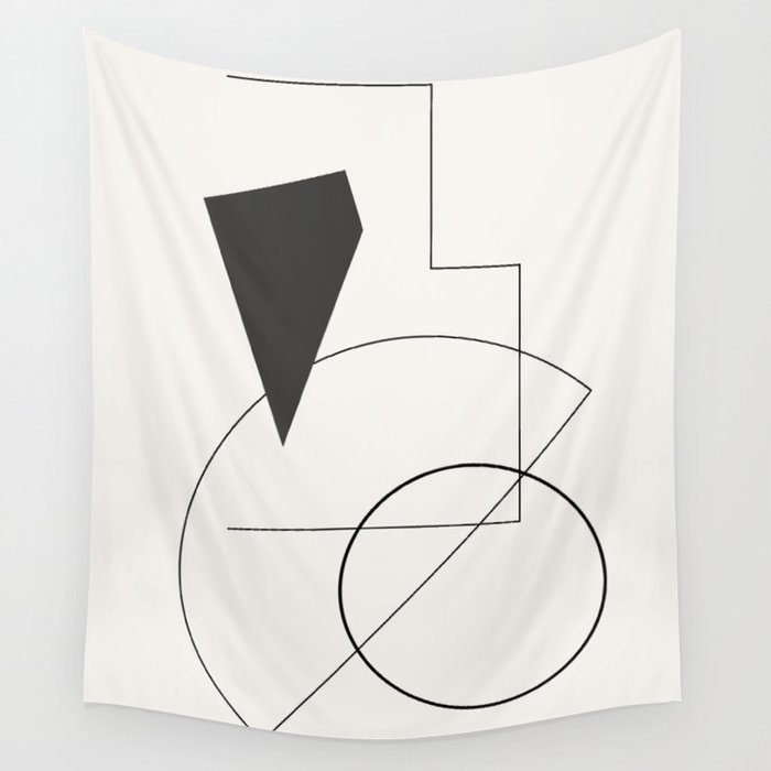 Abstract Minimal Geometric 1 Wall Tapestry Gallery Image 1