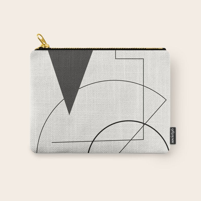 Abstract Minimal Geometric 1 Carry All Pouch Gallery Image 1
