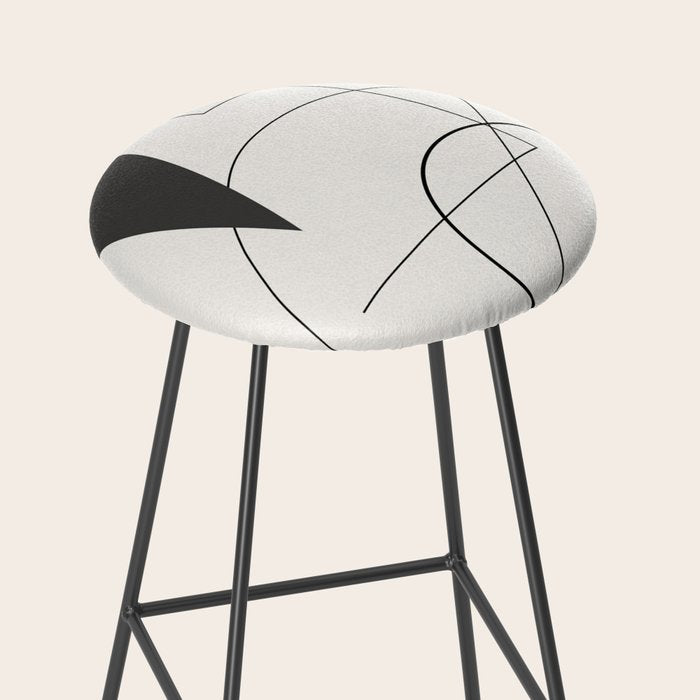 Abstract Minimal Geometric 1 Stool Gallery Image 2