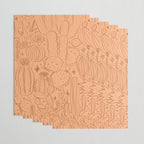 Cactus Scene in Orange Wrapping Paper Gallery Image 3