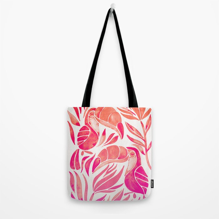 Tropical Toucans - Pink OmbrÃ© Palette Tote Bag Gallery Image 2
