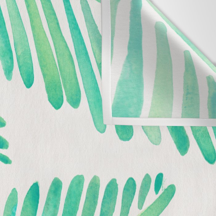 Tropical Banana Leaves - Mint Palette Wall Tapestry Gallery Image 3