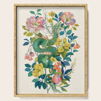 Floral Dragon Serving Tray Gallery Image 1