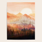 Forest Shrouded in Morning Mist Poster Gallery Image 4