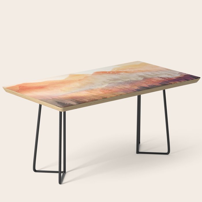 Forest Shrouded in Morning Mist Coffee Table Gallery Image 1