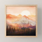 Forest Shrouded in Morning Mist Mini Art Print Gallery Image 1