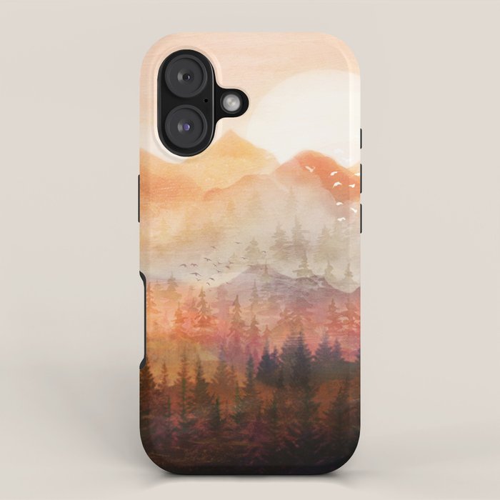 Forest Shrouded in Morning Mist iPhone Case Gallery Image 1