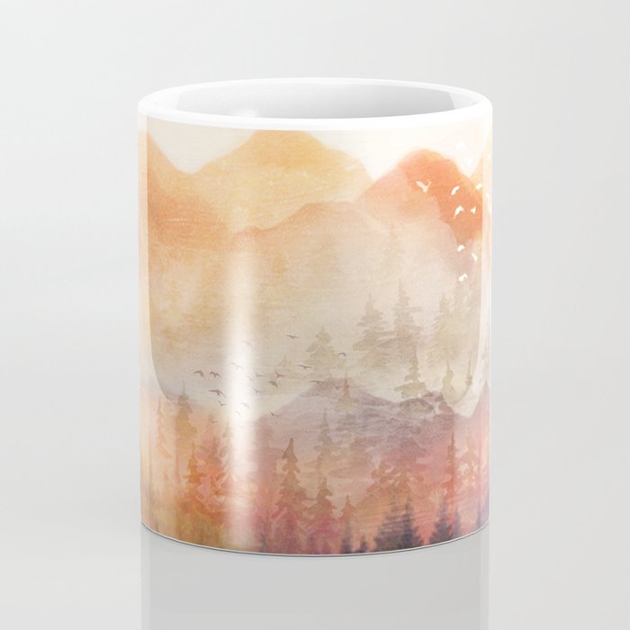 Forest Shrouded in Morning Mist Coffee Mug Gallery Image 4