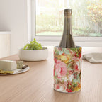 Boho chic pink yellow red roses floral vintage painting Wine Chiller Gallery Image 4