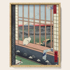 Utagawa Hiroshige Japanese Woodblock Cat Print Serving Tray Gallery Image 1