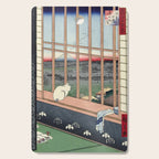 Utagawa Hiroshige Japanese Woodblock Cat Print Cutting Board Gallery Image 1
