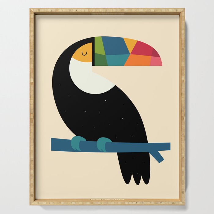 Rainbow Toucan Serving Tray Gallery Image 1