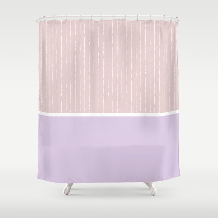 Pink Lilac Shower Curtain Gallery Image 1