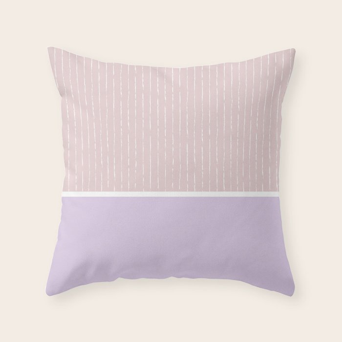 Pink Lilac Throw Pillow Gallery Image 1