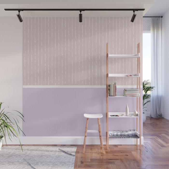 Pink Lilac Wall Mural Gallery Image 1