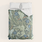 William Morris Granville Green Blue Vintage Pattern Duvet Cover Gallery Image 6