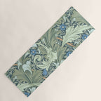 William Morris Granville Green Blue Vintage Pattern Yoga Mat Gallery Image 1
