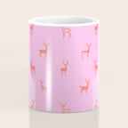 Vintage christmas deer animal pattern art Coffee Mug Gallery Image 4