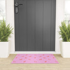 Vintage christmas deer animal pattern art Welcome Mat Gallery Image 3