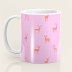 Vintage christmas deer animal pattern art Coffee Mug Gallery Image 3
