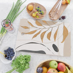 Minimal Abstract Art Tropical Leaf  Cutting Board Gallery Image 2