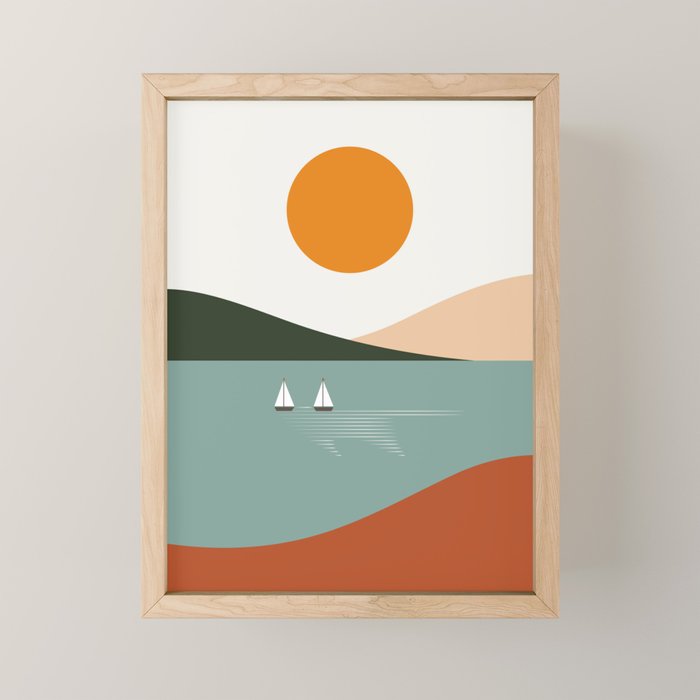 Cat Landscape 81 Mini Art Print Gallery Image 1