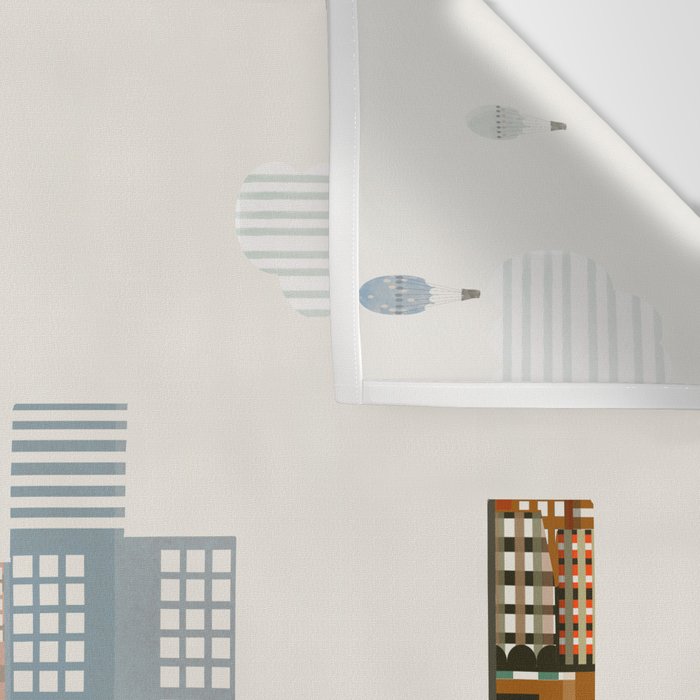 new york city skyline Wall Tapestry Gallery Image 3