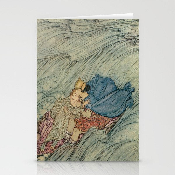 Art by Arthur Rackham for "Irish Fairy Tales," 1920 Stationery Card Gallery Image 2