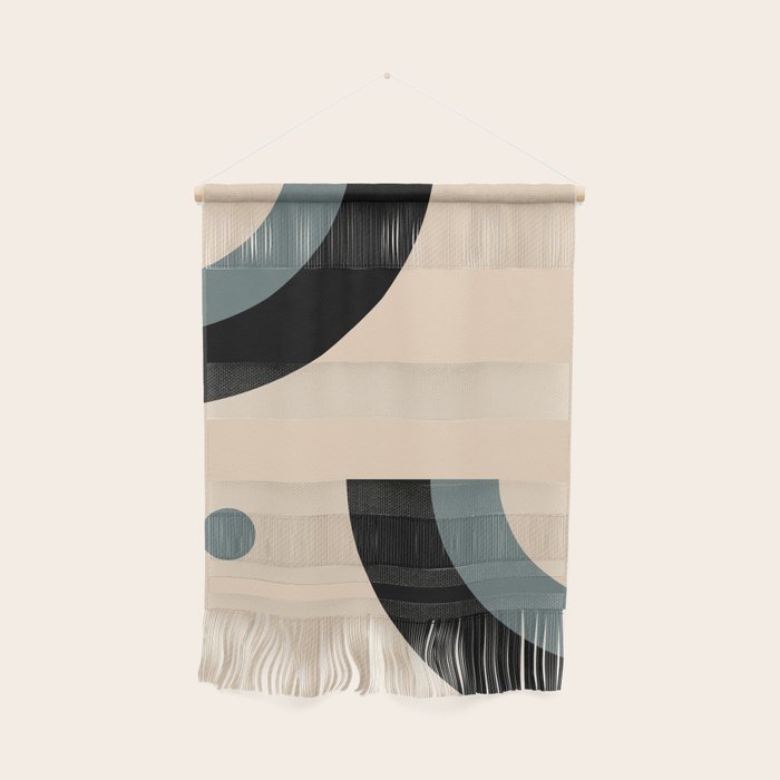 Gray Pink Black - Minimalist Abstract  Wall Hanging Gallery Image 1