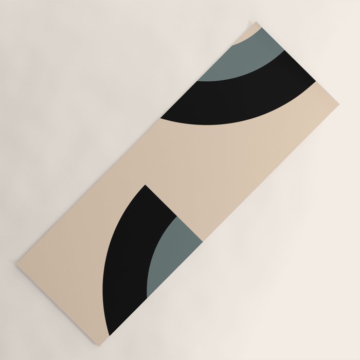 Gray Pink Black - Minimalist Abstract  Yoga Mat Gallery Image 1