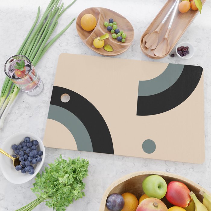 Gray Pink Black - Minimalist Abstract  Cutting Board Gallery Image 2