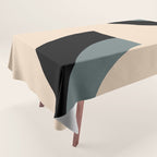 Gray Pink Black - Minimalist Abstract  Tablecloth Gallery Image 1