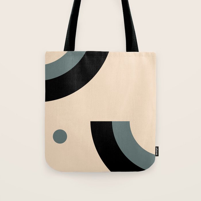 Gray Pink Black - Minimalist Abstract  Tote Bag Gallery Image 1