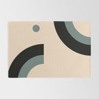 Gray Pink Black - Minimalist Abstract  Rug Gallery Image 2