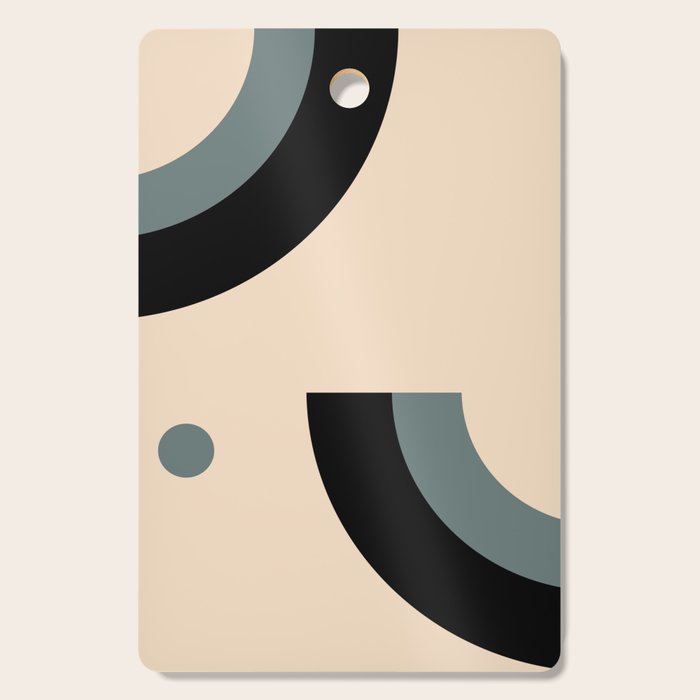 Gray Pink Black - Minimalist Abstract  Cutting Board Gallery Image 1