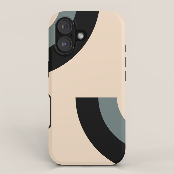 Gray Pink Black - Minimalist Abstract  iPhone Case Gallery Image 1