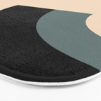 Gray Pink Black - Minimalist Abstract  Bath Mat Gallery Image 3