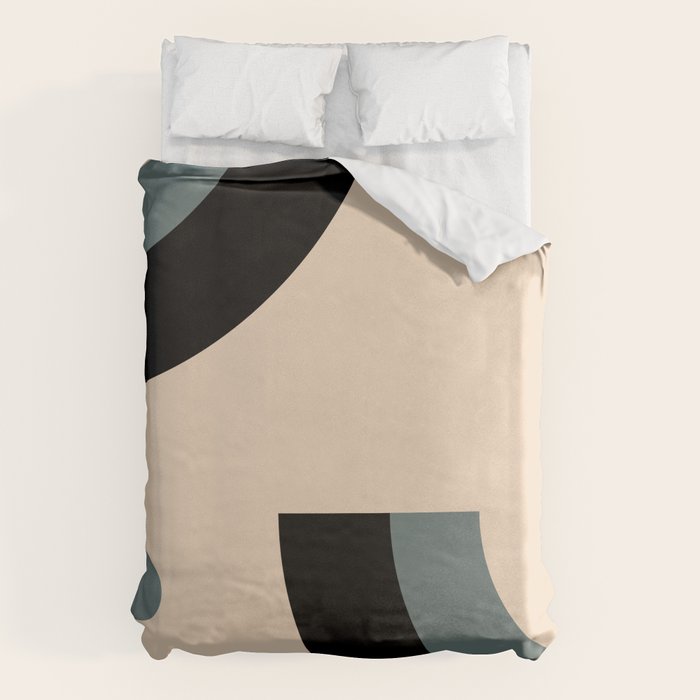Gray Pink Black - Minimalist Abstract  Duvet Cover Gallery Image 6