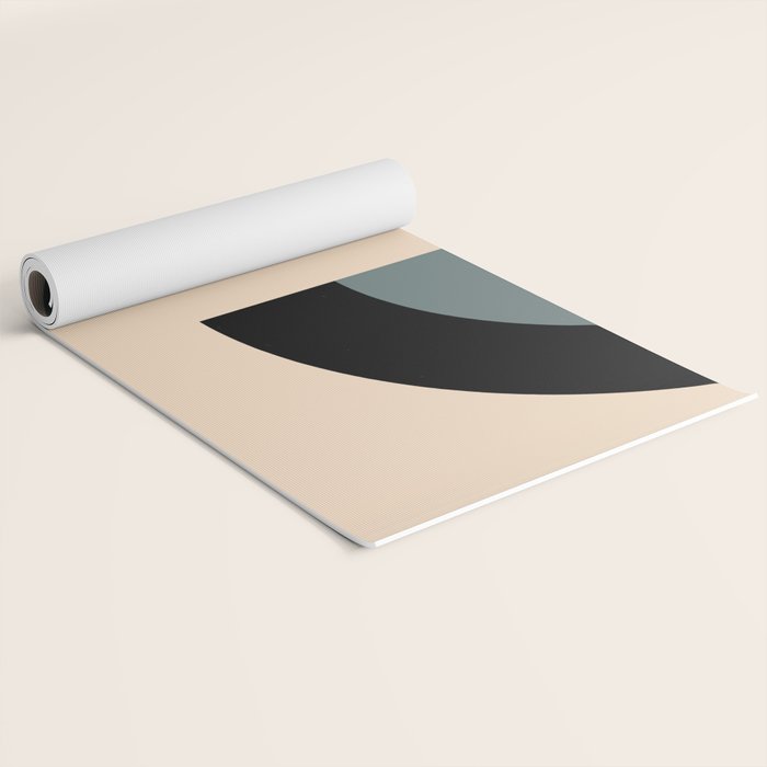 Gray Pink Black - Minimalist Abstract  Yoga Mat Gallery Image 2