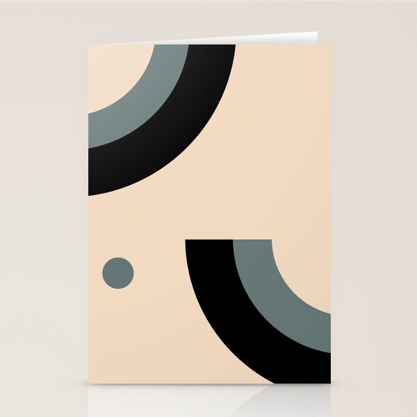 Gray Pink Black - Minimalist Abstract  Stationery Card Gallery Image 2