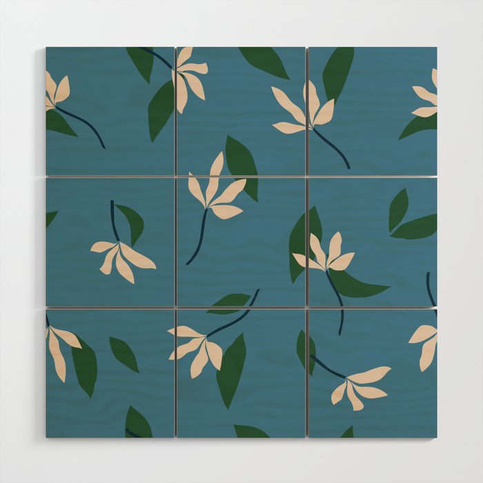 Sprouts | Blue Wood Wall Art Gallery Image 1