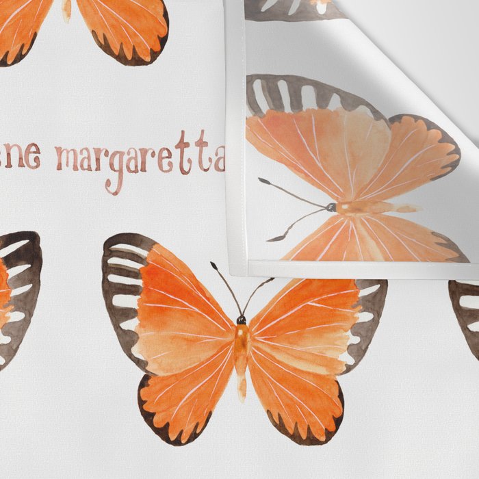 Butterfly - Mesene margaretta Wall Tapestry Gallery Image 3