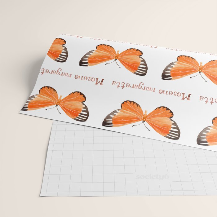 Butterfly - Mesene margaretta Wrapping Paper Gallery Image 2