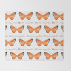 Butterfly - Mesene margaretta Throw Blanket Gallery Image 2