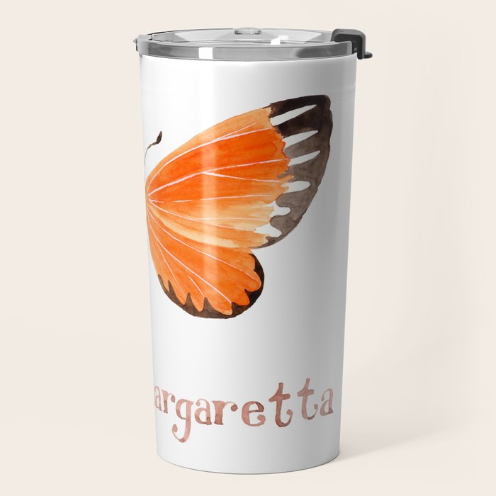 Butterfly - Mesene margaretta Travel Mug Gallery Image 2