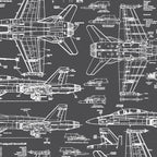 F-18 Blueprints // Charcoal-Grey Coffee Mug Gallery Image 2